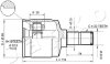 Шарнир равных угловых скоростей (ШРУС) JAPKO 62W21 (фото 3)