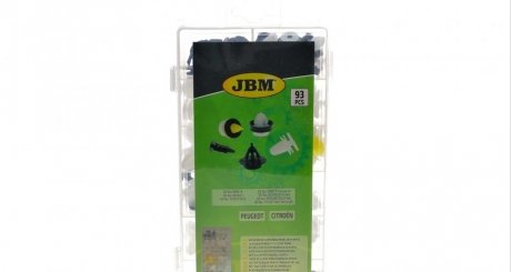 Набір кліпс пластикових для дверних панелей (93шт) (Citroen/Peugeot) Jbm 53713 (фото 1)