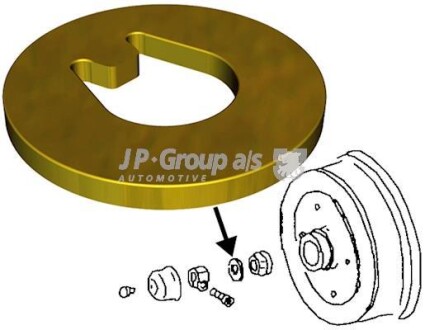 Шайба стопорная ступицы задней JP GROUP 8141200900