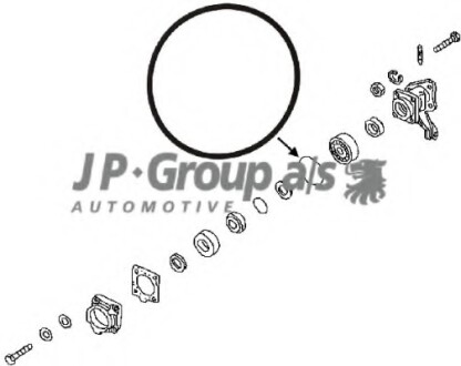 Сальник ступицы колеса JP GROUP 8151250506