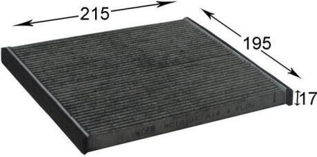 Фильтр салона с активированным углем JS ASAKASHI AC101JC