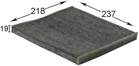 Фильтр салона с активированным углем JS ASAKASHI AC104C