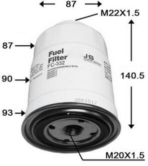 Топливный фильтр JS ASAKASHI FC332J