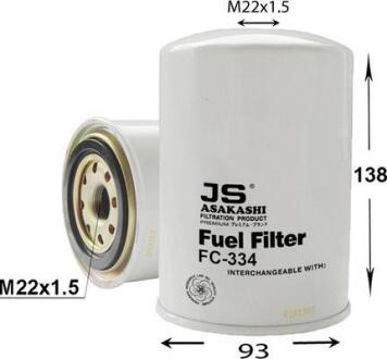 Топливный фильтр JS ASAKASHI FC334J