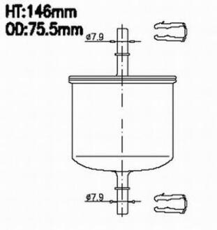 Топливный фильтр JS ASAKASHI FS800M