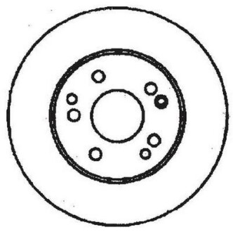 Тормозной диск передний вентилируемый Jurid 561331JC
