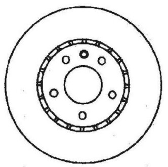Тормозной диск передний вентилируемый Jurid 561406J