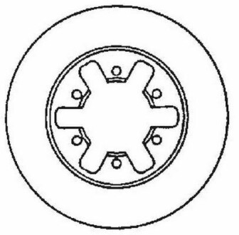 Тормозной диск передний вентилируемый Jurid 561523J