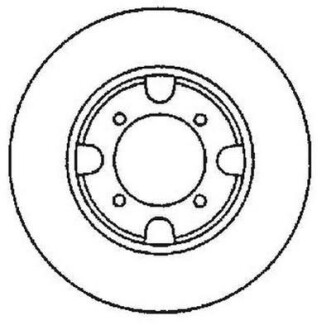 Тормозной диск передний вентилируемый Jurid 561579J