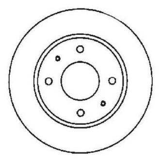 Тормозной диск передний вентилируемый Jurid 561592JC