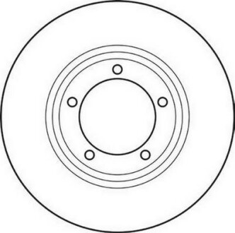 Тормозной диск передний вентилируемый Jurid 561629JC