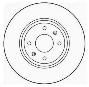 Тормозной диск передний вентилируемый Jurid 561705J