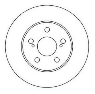 Тормозной диск передний вентилируемый Jurid 561822JC