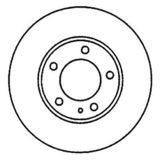 Тормозной диск передний вентилируемый Jurid 561967J