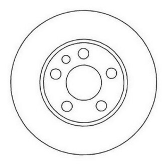 Тормозной диск передний вентилируемый Jurid 562033J