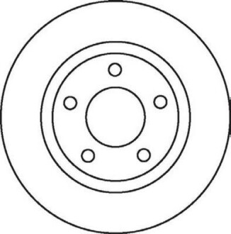 Тормозной диск передний вентилируемый Jurid 562060JC
