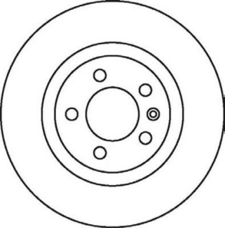 Тормозной диск задний невентилируемый Jurid 562081JC