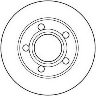 Тормозной диск задний невентилируемый Jurid 562089JC