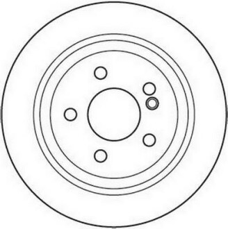 Тормозной диск задний вентилируемый Jurid 562102JC