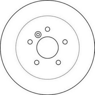 Тормозной диск задний невентилируемый Jurid 562111JC