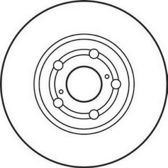 Тормозной диск передний вентилируемый Jurid 562125JC