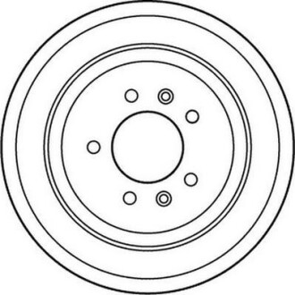 Тормозной диск задний невентилируемый Jurid 562127JC