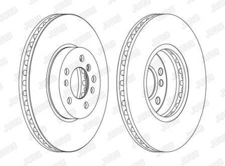 Тормозной диск Jurid 562134JC-1