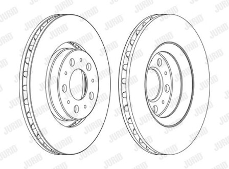 Тормозной диск Jurid 562173JC-1
