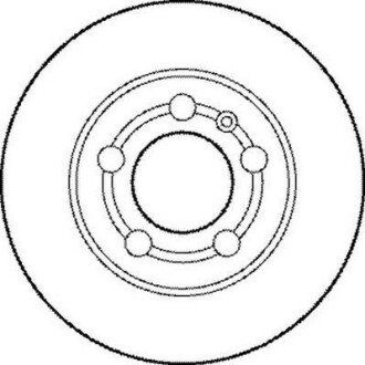 Тормозной диск задний невентилируемый Jurid 562177JC