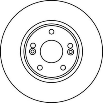 Тормозной диск передний вентилируемый Jurid 562182JC