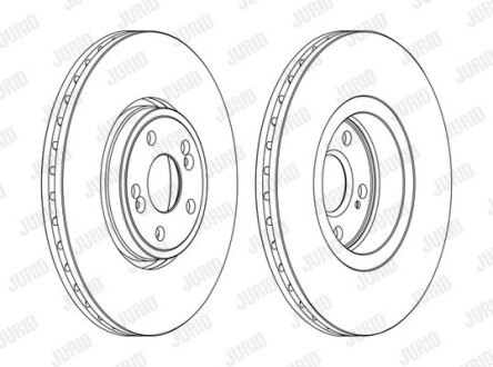 Тормозной диск Jurid 562187JC-1