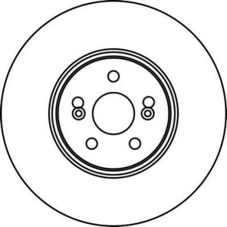 Тормозной диск передний вентилируемый Jurid 562187JC