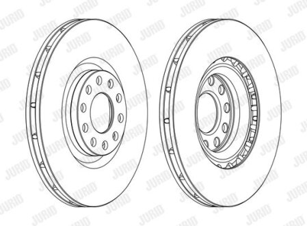 Тормозной диск Jurid 562205JC-1