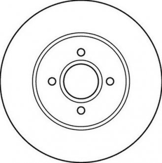 Диск гальмівний передній вентильований Jurid 562206JC (фото 1)