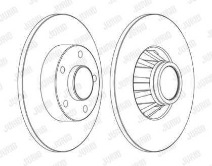 Тормозной диск Jurid 562211JC-1