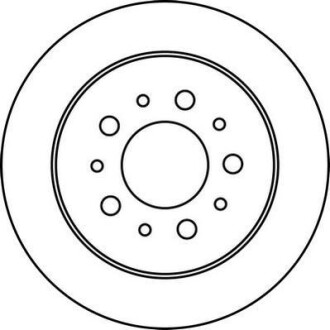 Тормозной диск задний невентилируемый Jurid 562215JC