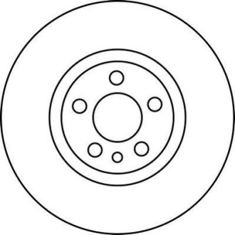 Тормозной диск передний вентилируемый Jurid 562224JC