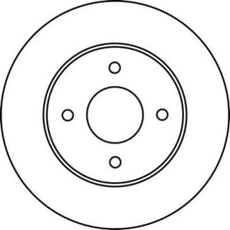 Тормозной диск задний невентилируемый Jurid 562227JC
