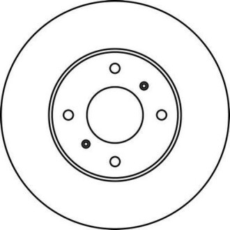 Тормозной диск передний вентилируемый Jurid 562232J