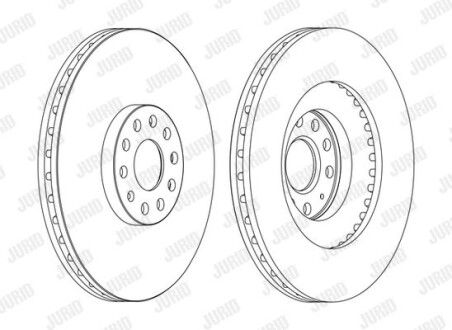 Тормозной диск Jurid 562239JC-1