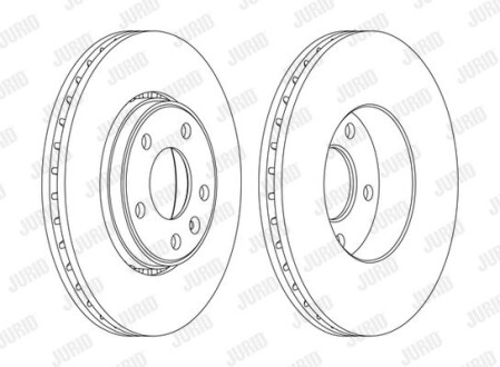 Тормозной диск Jurid 562241JC-1