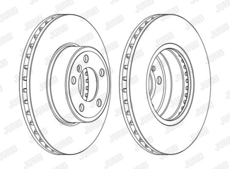 Тормозной диск Jurid 562272JC-1