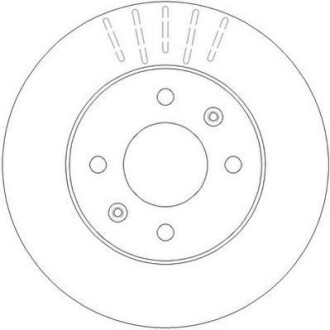 Тормозной диск передний вентилируемый Jurid 562273JC
