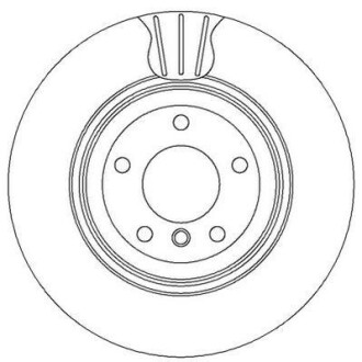 Тормозной диск задний вентилируемый Jurid 562334JC