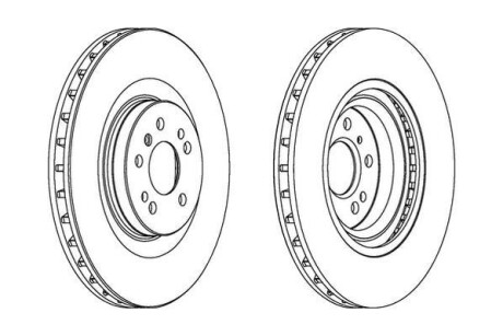 Тормозной диск передний вентилируемый Jurid 562346JC1