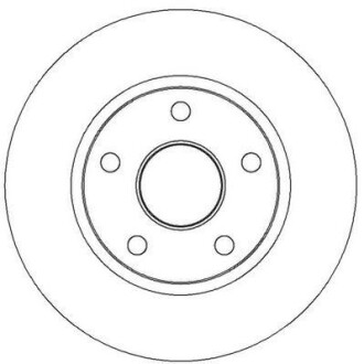 Тормозной диск задний невентилируемый Jurid 562365JC
