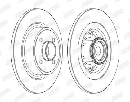 Тормозной диск Jurid 562368JC-1 (фото 1)