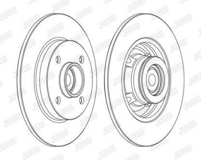 Тормозной диск Jurid 562373J-1