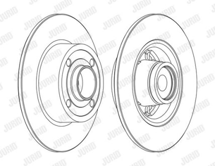 Тормозной диск Jurid 562376J-1