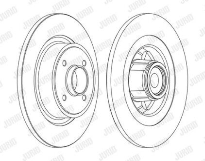 Тормозной диск Jurid 562377J-1